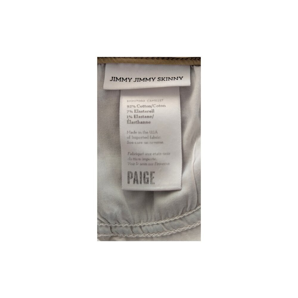 PAIGE Jimmy Jimmy Mid Rise Skinny Jeans Size 27 Medium Wash Stretch - Picture 6 of 7